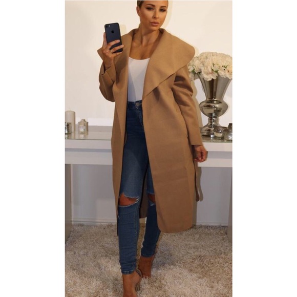 Carmel waterfall duster belted long coat - Picture 2 of 3